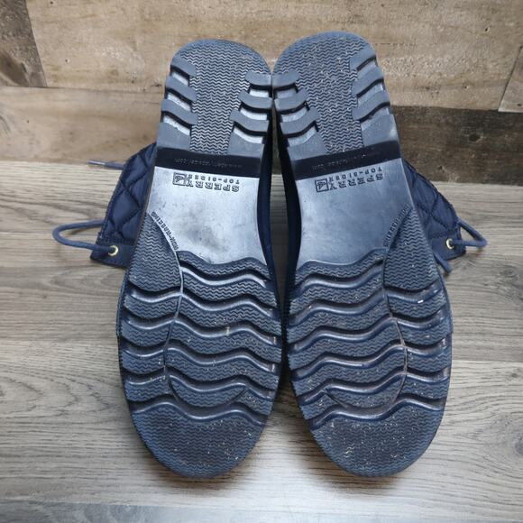 Sperry Top Sider Duck Boot Womens 8 Blue Anchor Waterproof Rubber - Picture 4 of 5